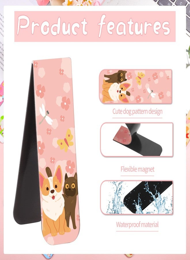 Prudiut 48 Pcs Magnetic Bookmarks Dogs Magnets Bookmark Clips Dog Party Favors Book Lovers Gifts Cute Book Marks for Reading Women Kids Christmas Stocking Stuffers Book Reading Accessories, 24 Designs (Dog) - Image 3